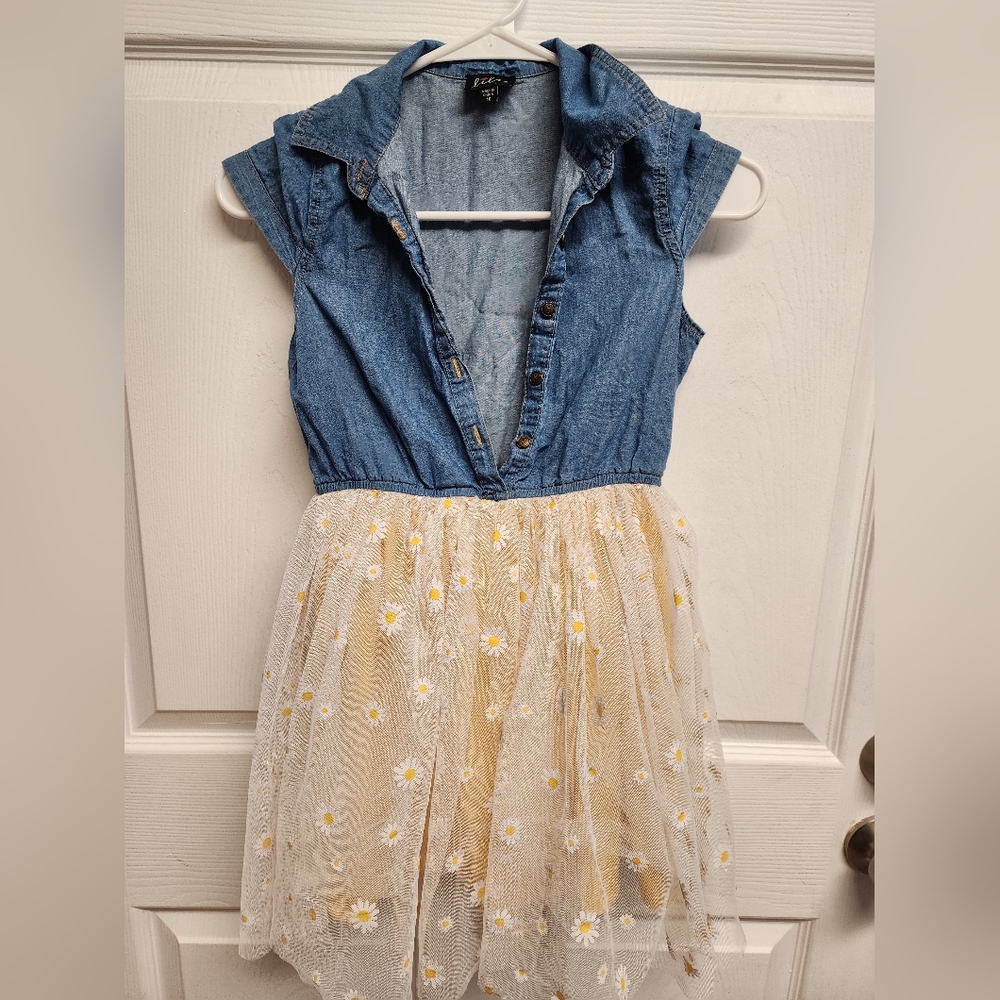 Lilt sunflower jean dress, Size 10